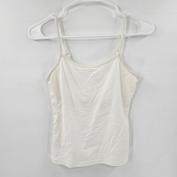 American Eagle tank top small white cream built in bra - Picture 1 of 4